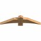 Ekena Millwork Bellingham Timber Gable Bracket, Western Red Cedar, 48"W x 12"H x 3 1/2"D x 5 1/2"F, 6/12 Pitch GBW048X12X0406BEL00SWR - alternate 2